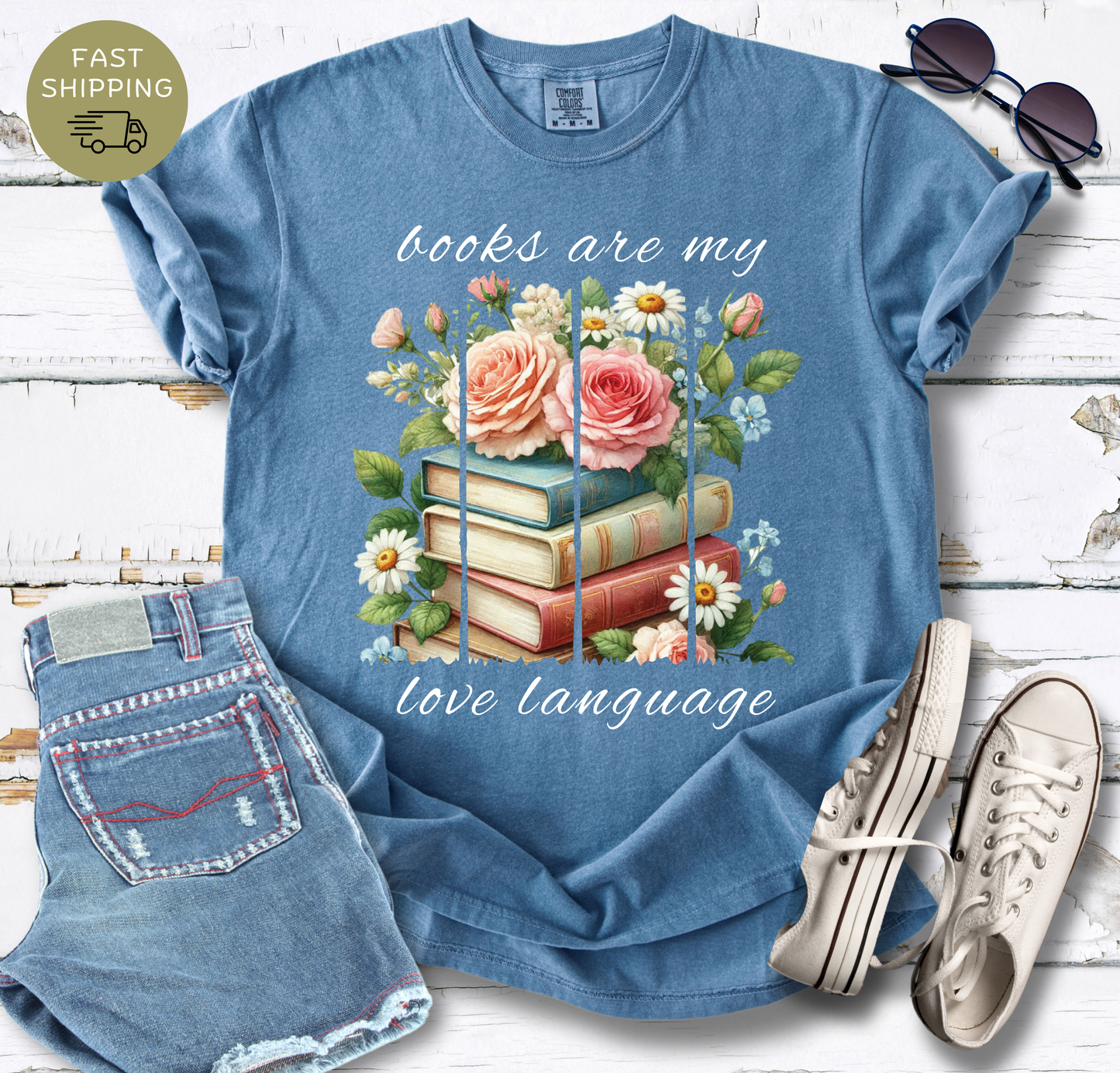 Books Are My Love Language T-shirt