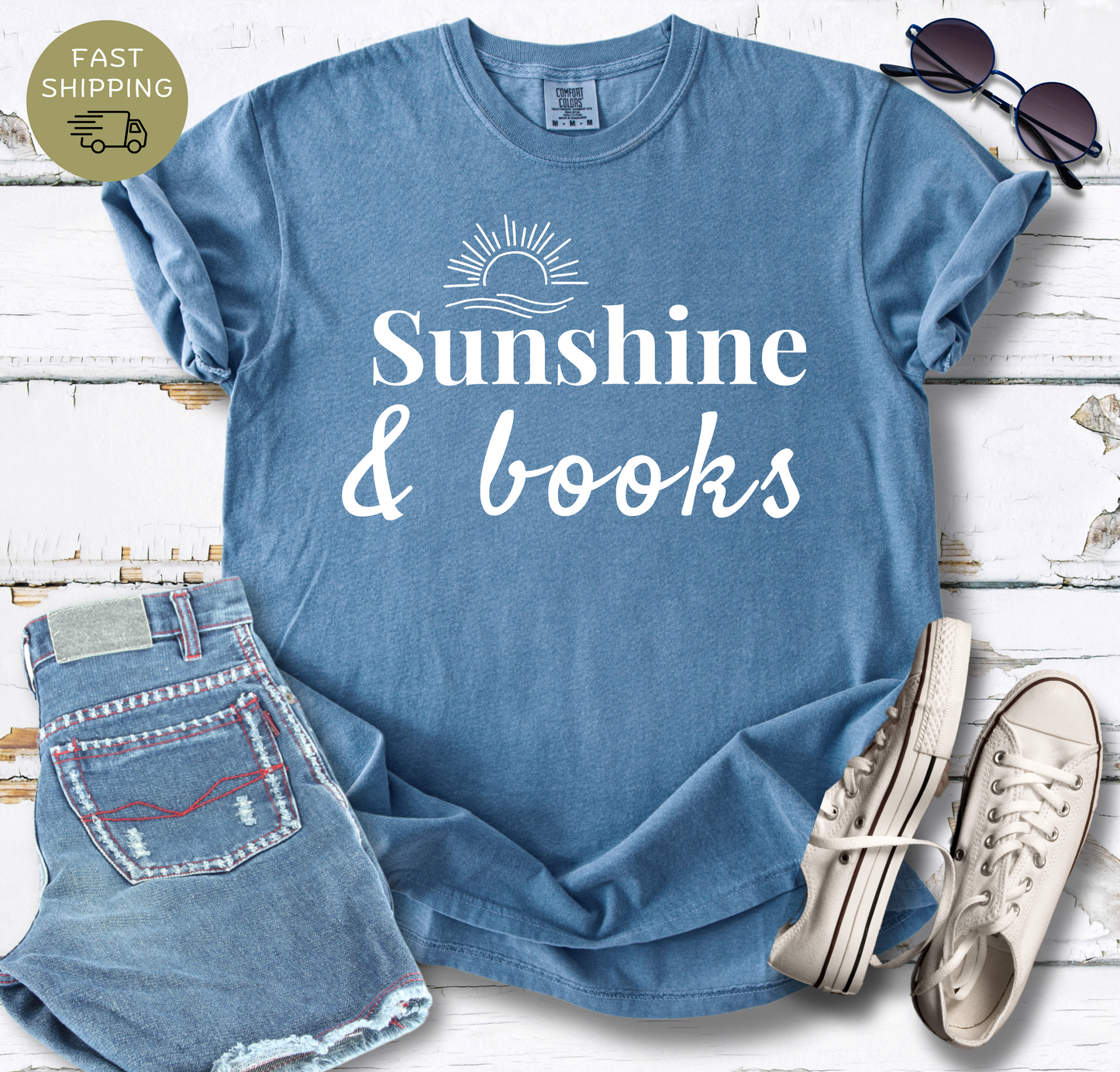 Sunshine & Books T-shirt