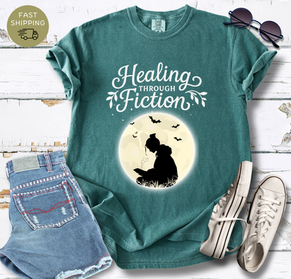 Healing Through Fiction T-shirt