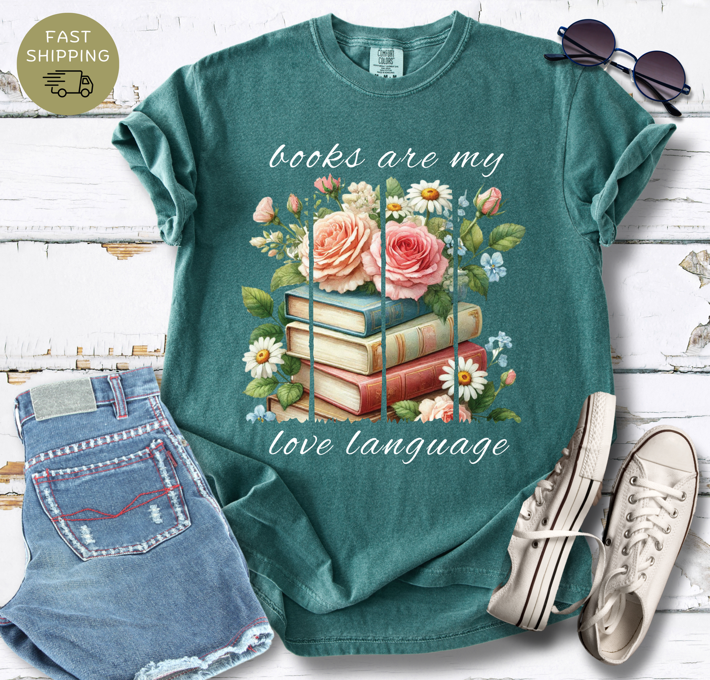 Books Are My Love Language T-shirt