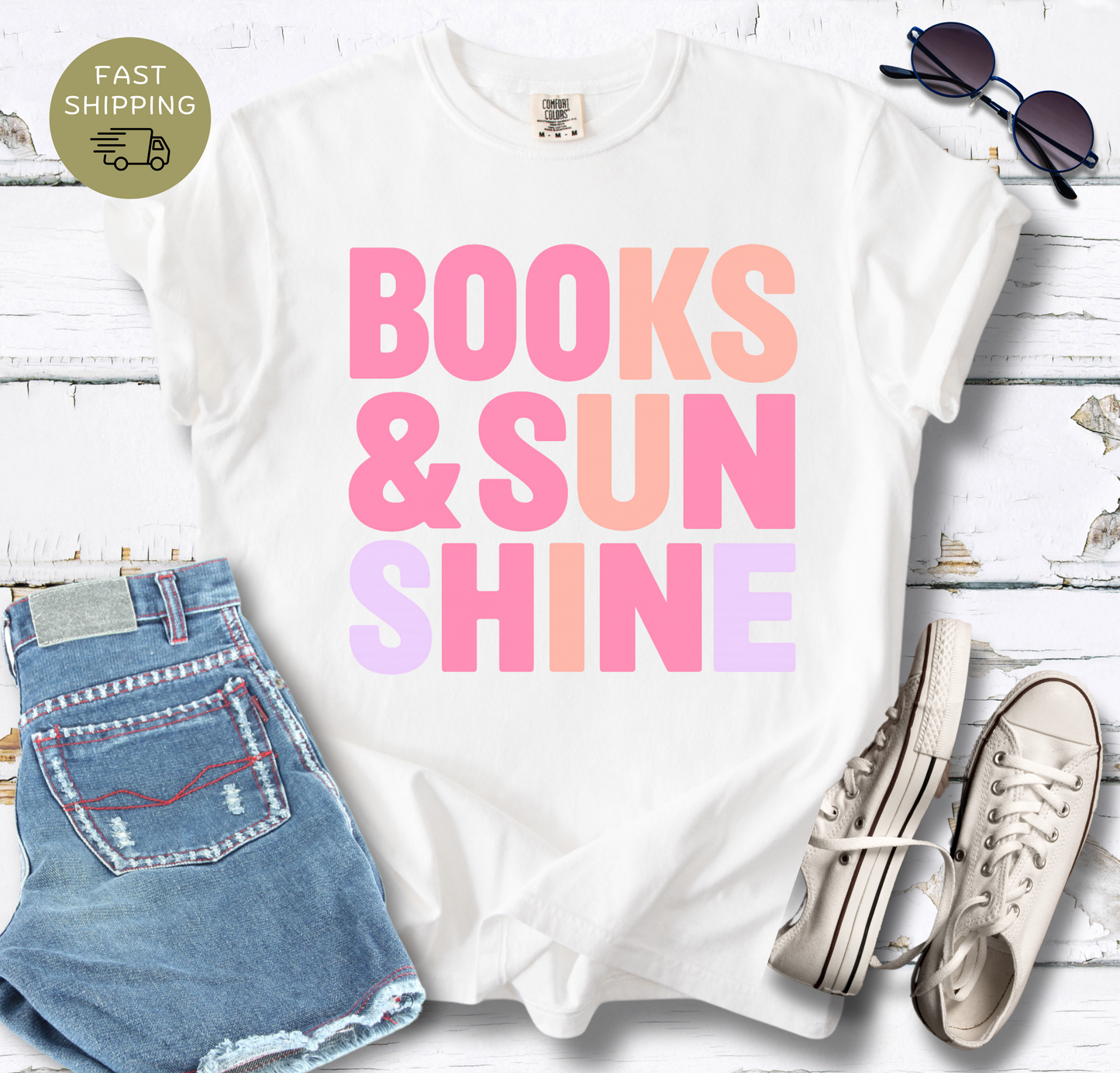 Books & Sunshine T-shirt