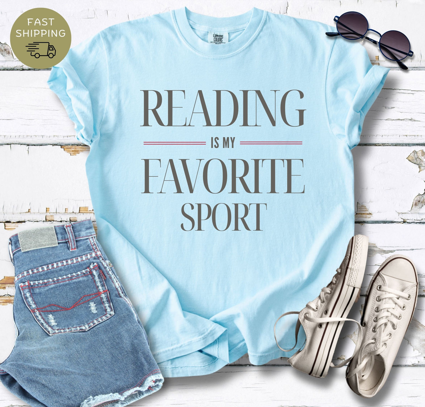 Reading Is My Favorite Sport V2 T-shirt