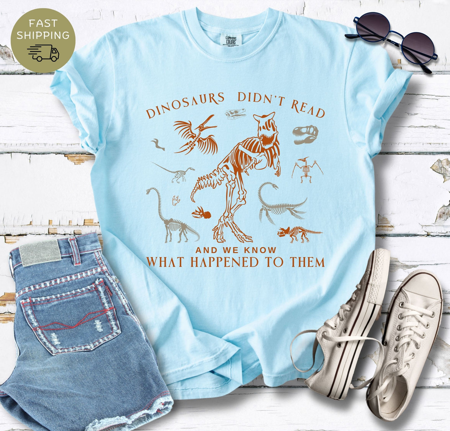 Dinosaurs Didn't Read T-shirt