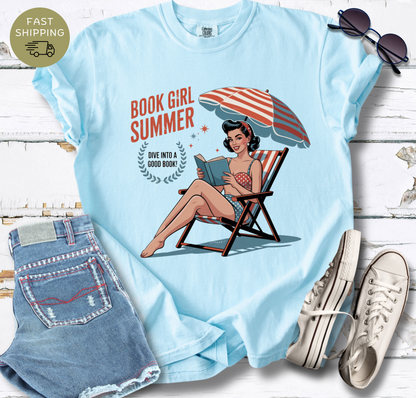 Book Girl Summer V2 T-shirt