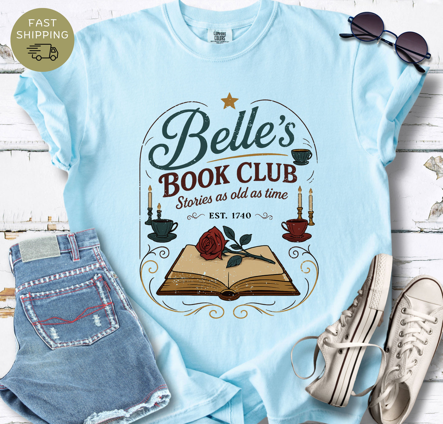 Belle's Book Club   T-shirt