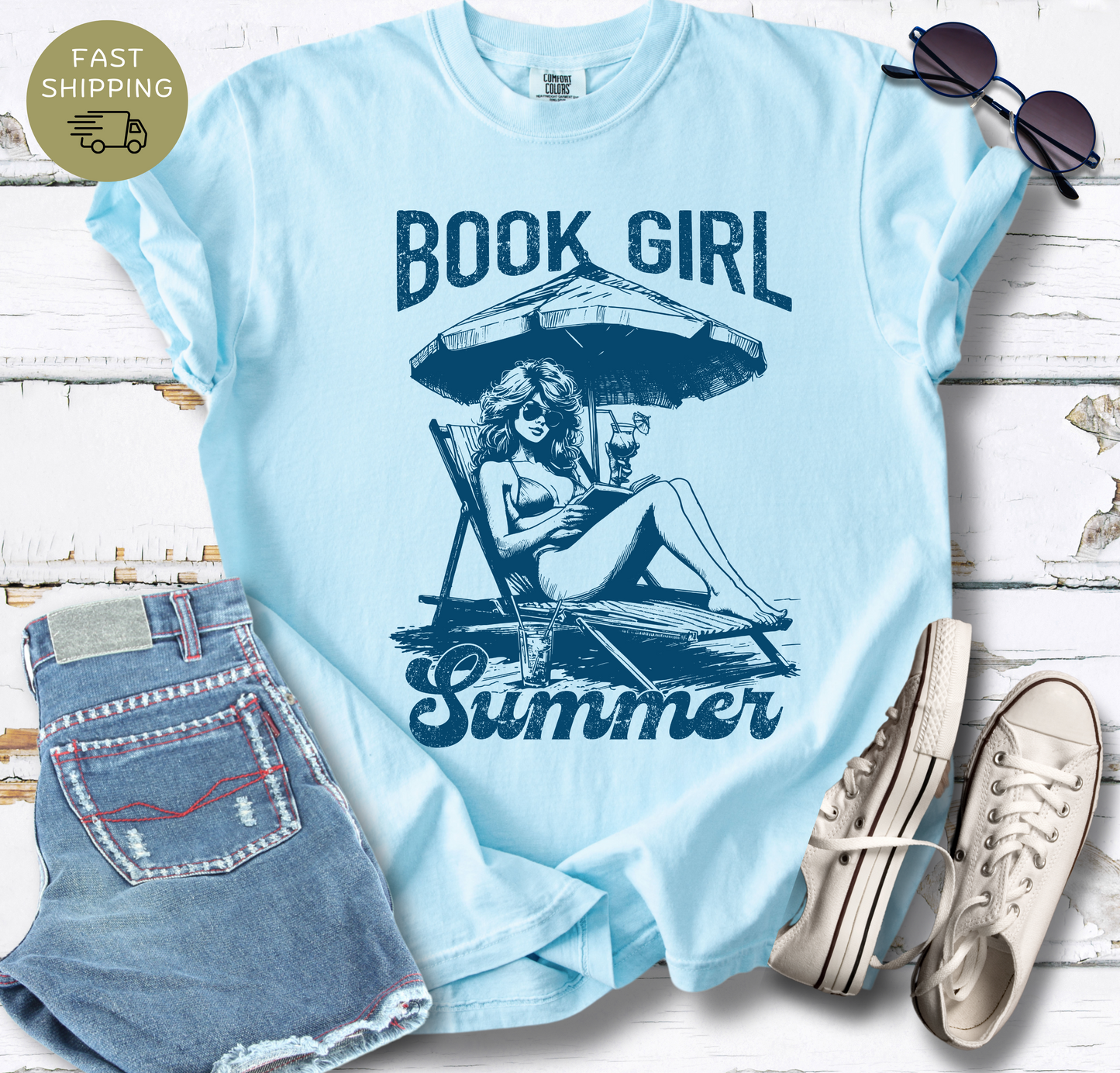Book Girl Summer V3 T-shirt