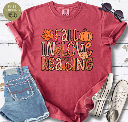Fall In Love With Reading T-shirt