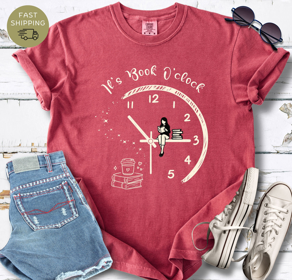 It's Book O'clock T-shirt