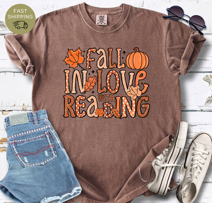 Fall In Love With Reading T-shirt