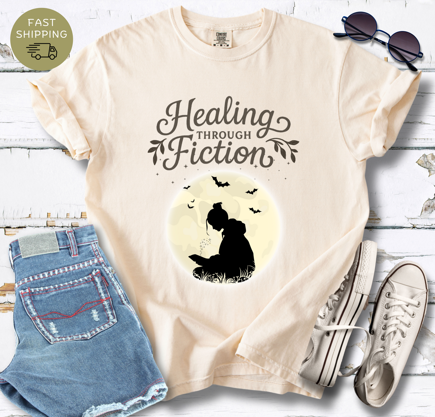 Healing Through Fiction T-shirt