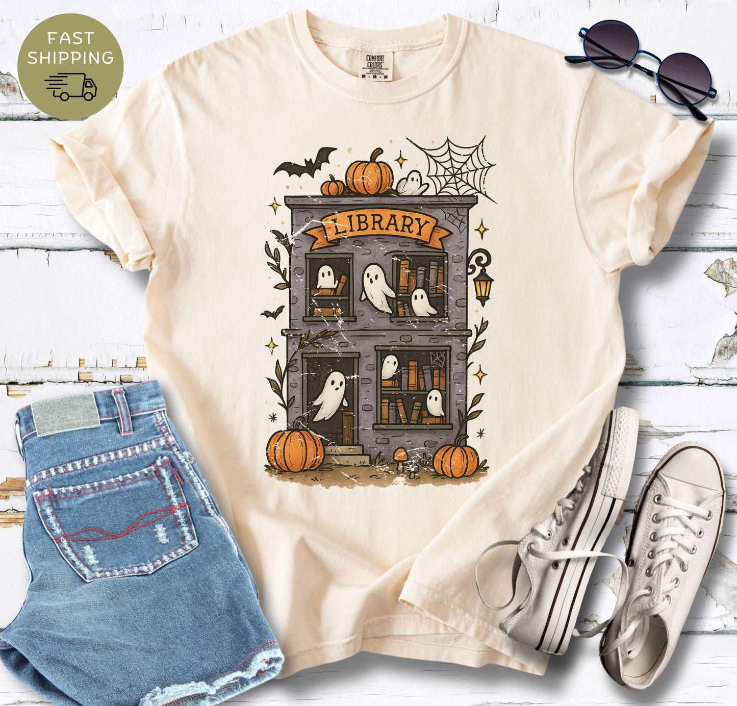 Haunted Library T-shirt