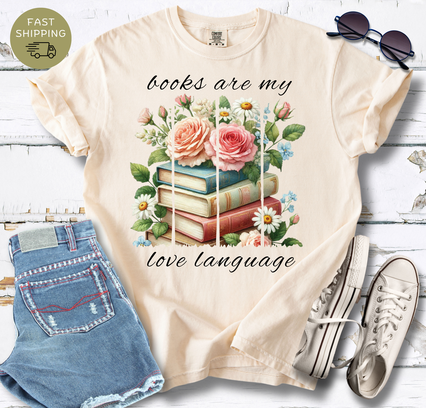 Books Are My Love Language T-shirt