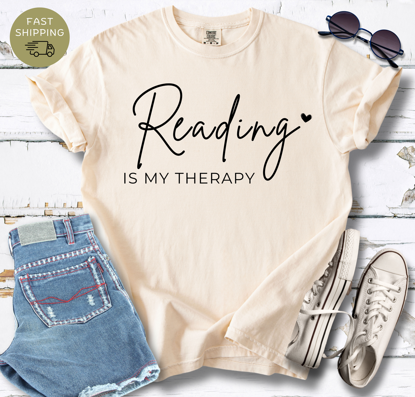 Reading Is My Therapy T-shirt