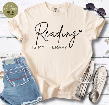 Reading Is My Therapy T-shirt