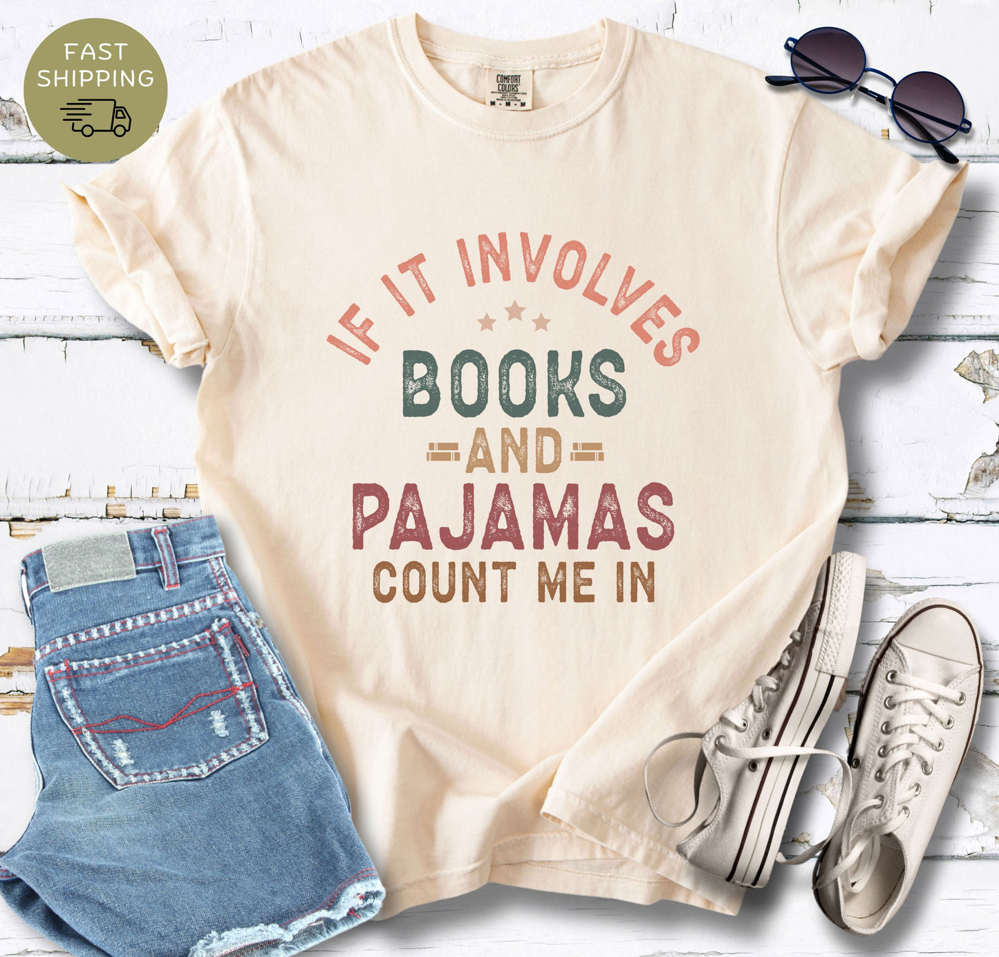 Books and Pajamas T-shirt