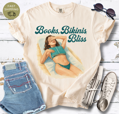 Books, Bikinis, Bliss T-shirt