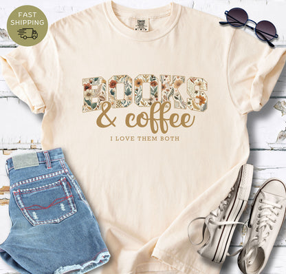 Booktok inspired books and coffee lover tee