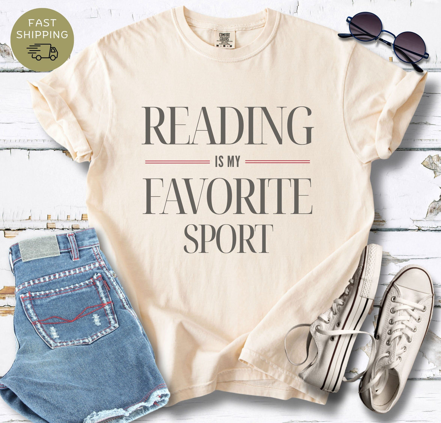 Reading Is My Favorite Sport V2 T-shirt