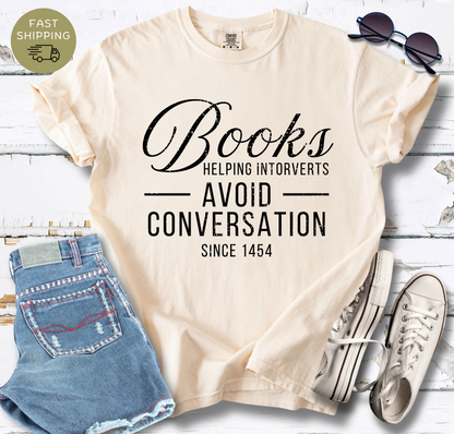 Books Helping Introverts T-shirt
