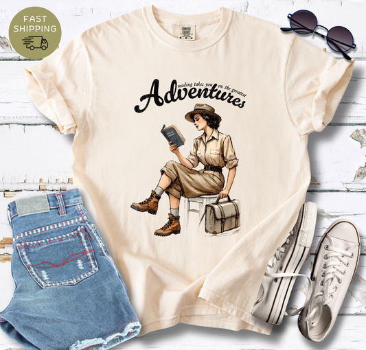 Reading Takes You On The Greatest Adventure T-shirt