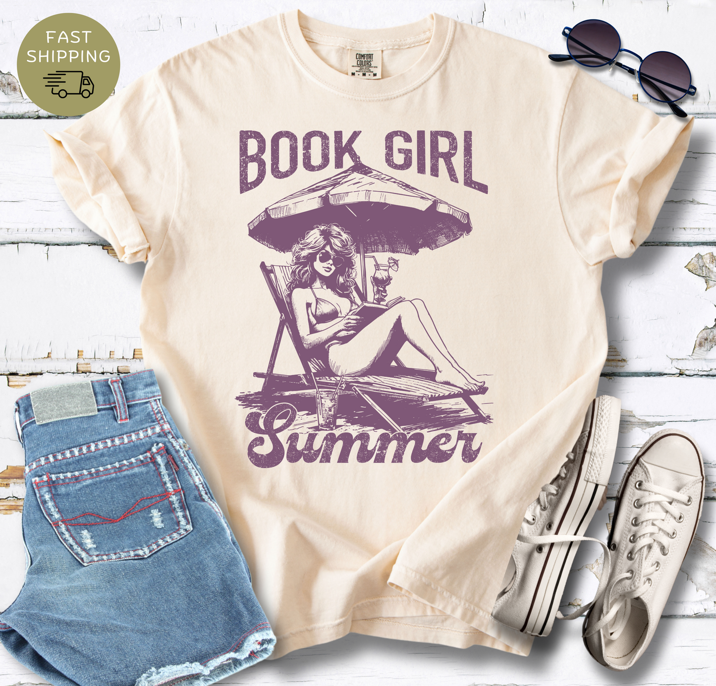 Book Girl Summer V3 T-shirt