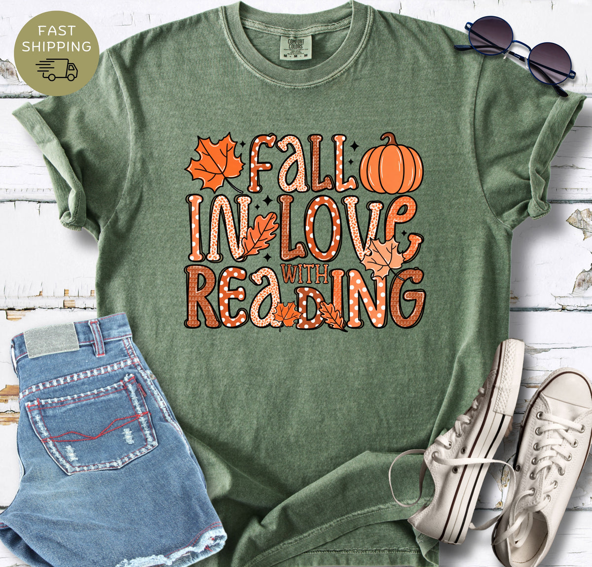 Fall In Love With Reading T-shirt