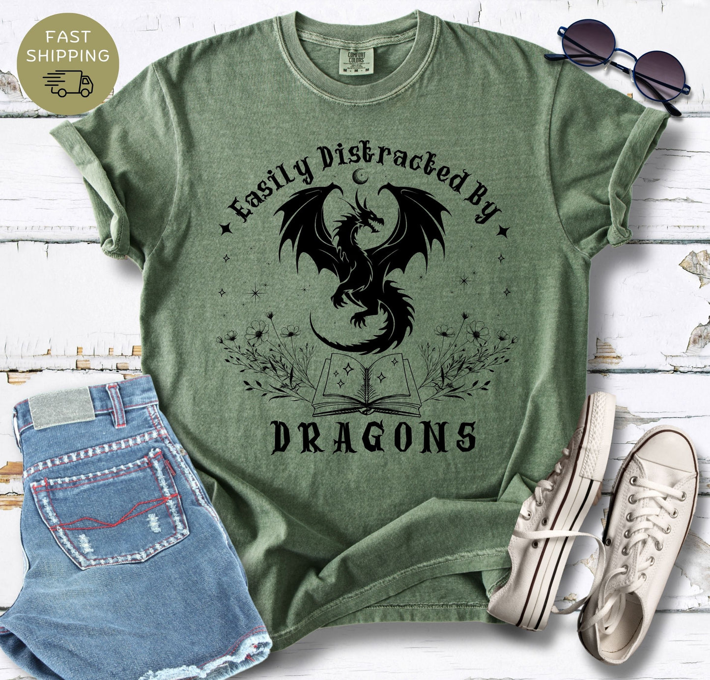 Easily Distracted By Dragons T-shirt