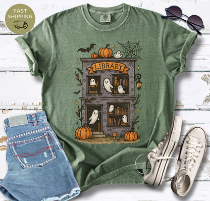 Haunted Library T-shirt