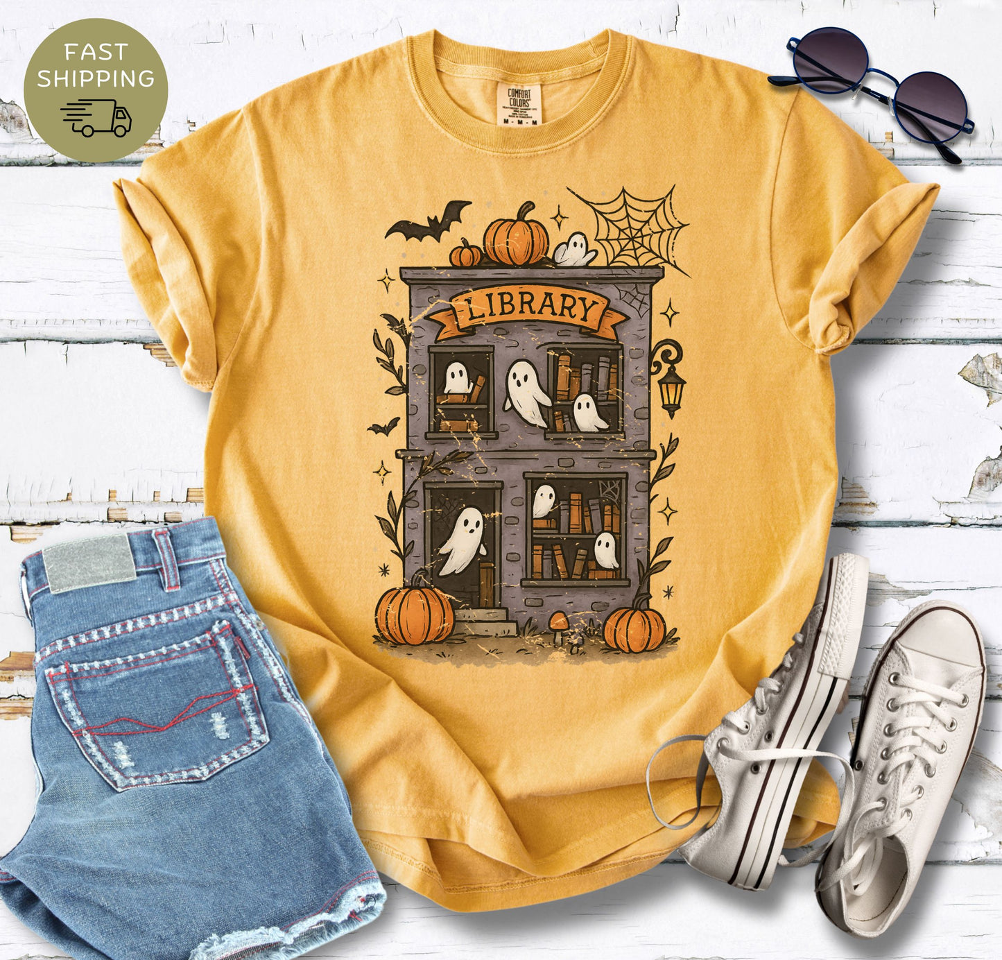 Haunted Library T-shirt