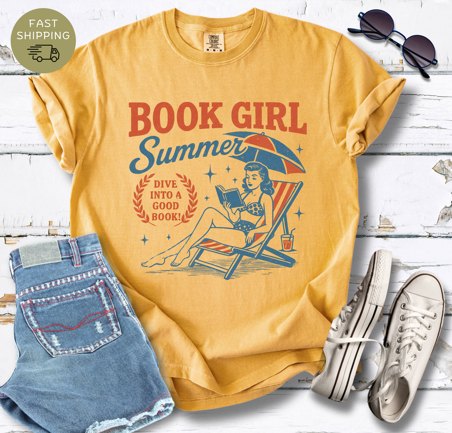 Book Girl Summer V1 T-shirt