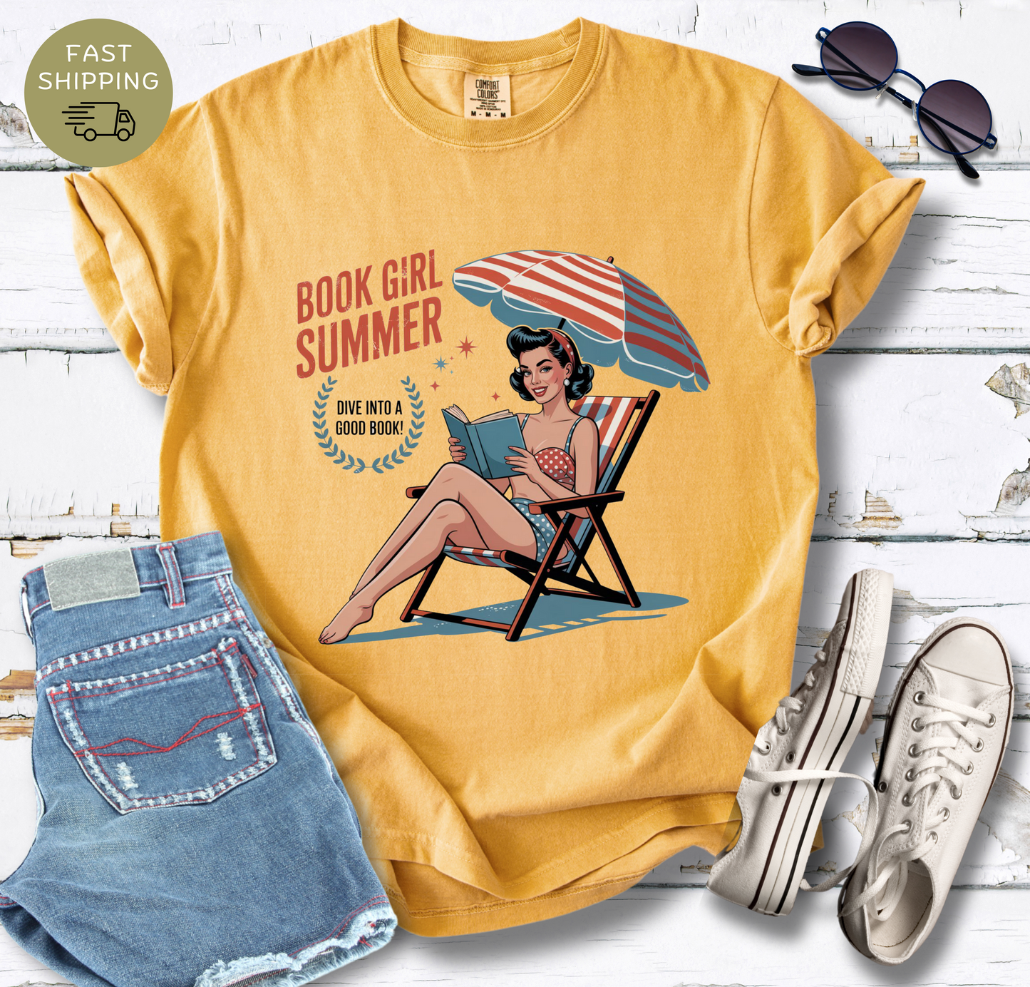 Book Girl Summer V2 T-shirt