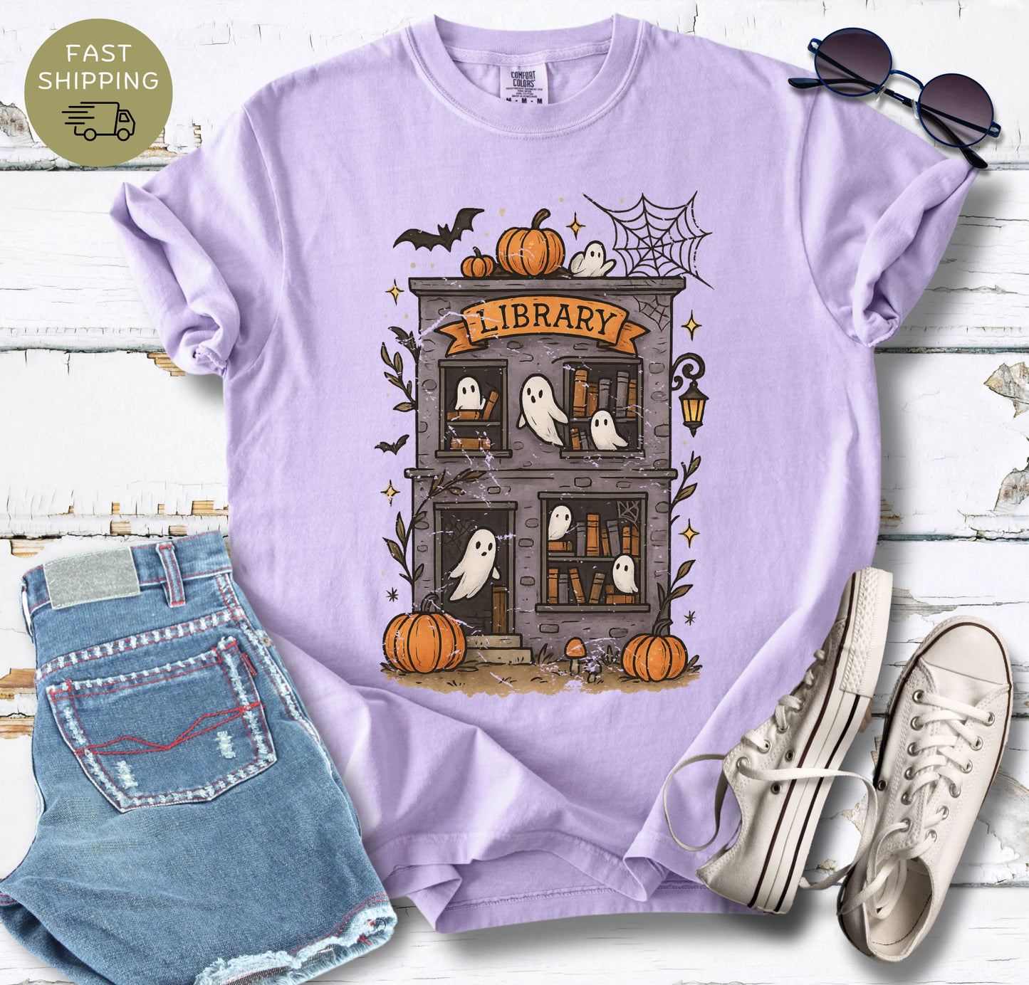 Haunted Library T-shirt