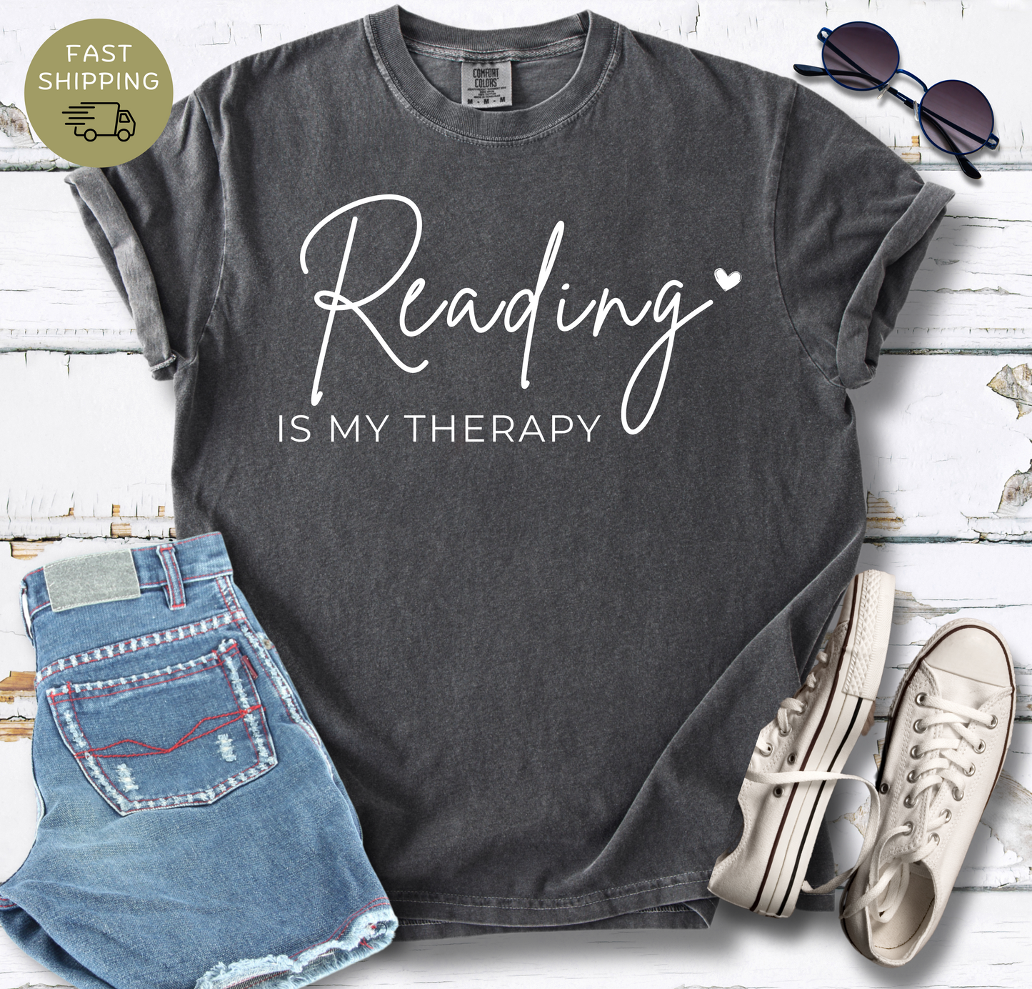 Reading Is My Therapy T-shirt
