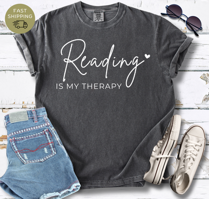 Reading Is My Therapy T-shirt