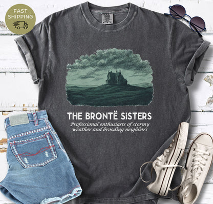 Pepper literary tee inspired by Wuthering Heights and Jane Eyre