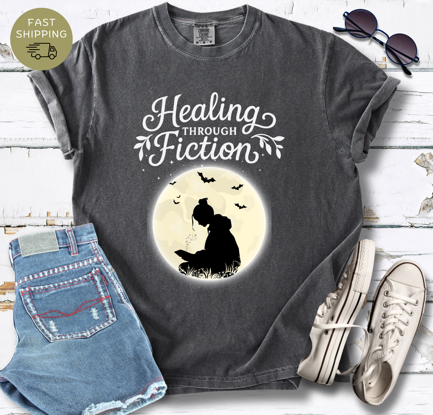 Healing Through Fiction T-shirt