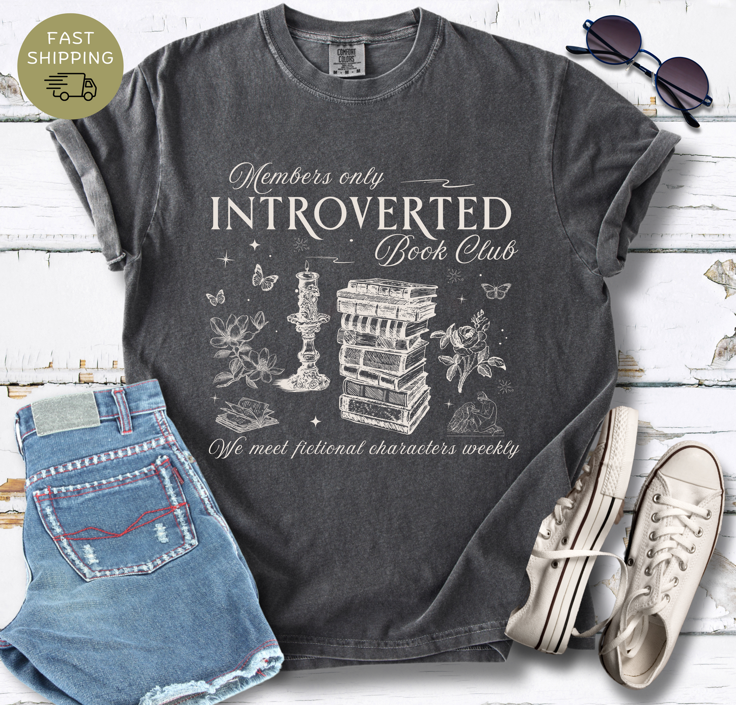 Introverted Book Club T-shirt