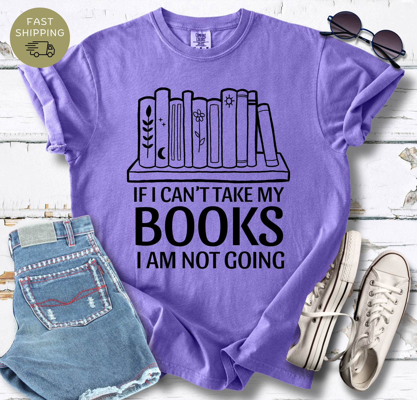If I Can't Take My Books T-shirt