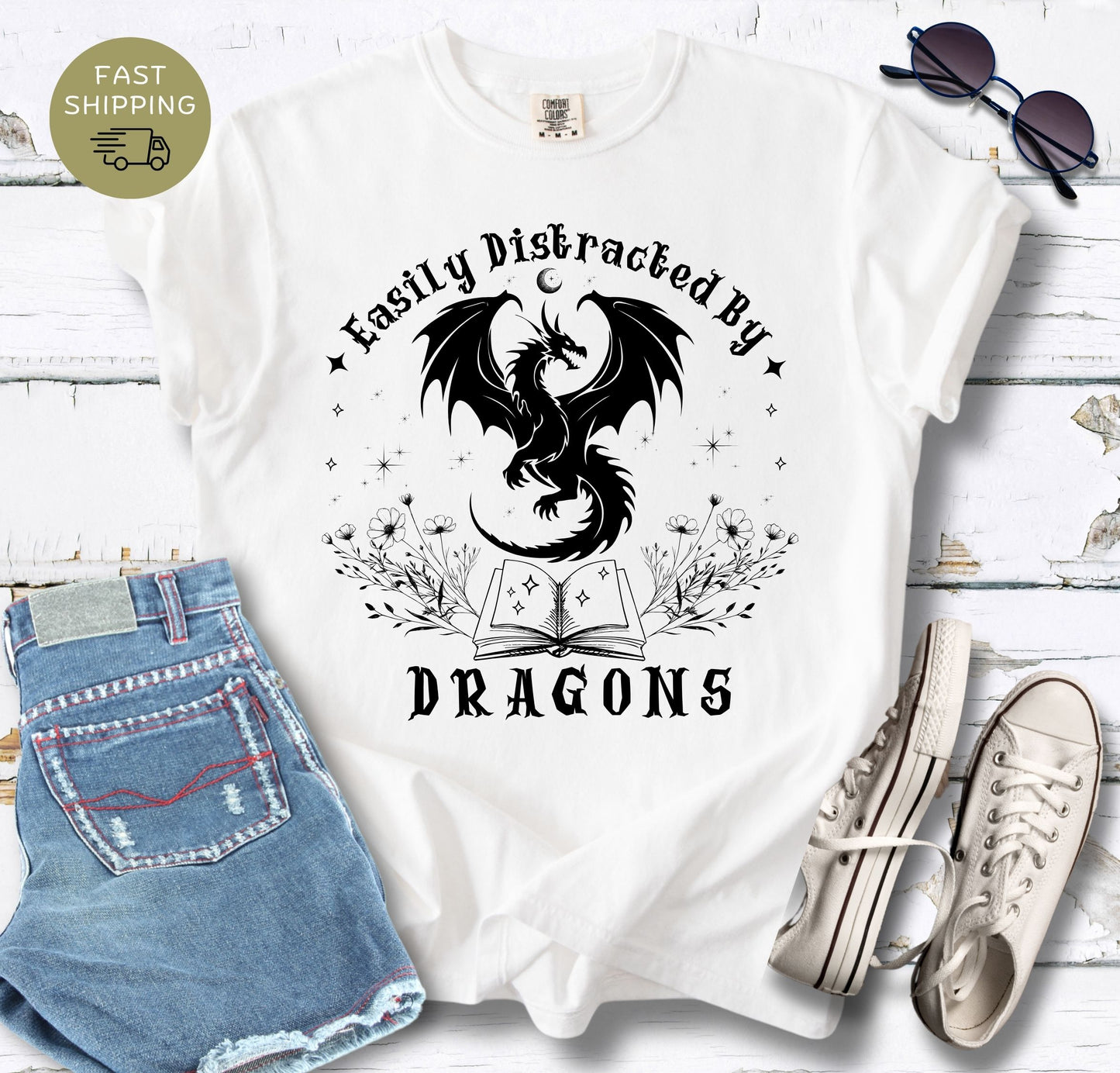 Easily Distracted By Dragons T-shirt