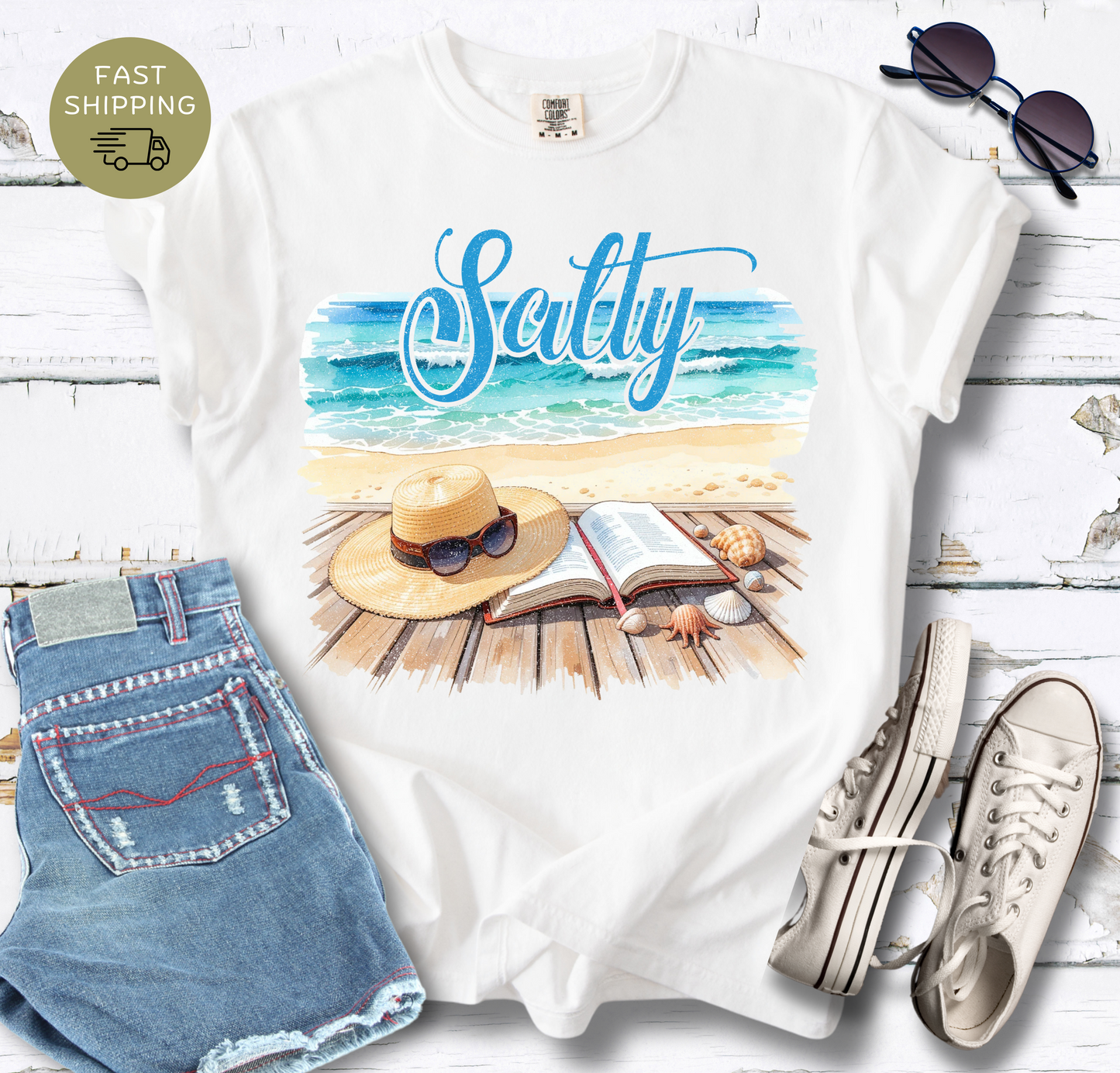 Salty Bookworm V2 T-shirt