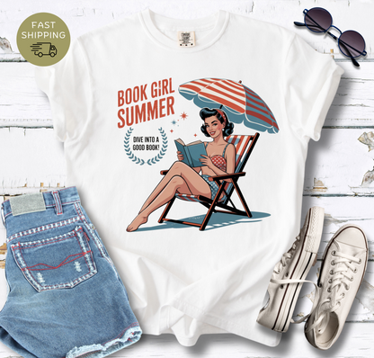 Book Girl Summer V2 T-shirt