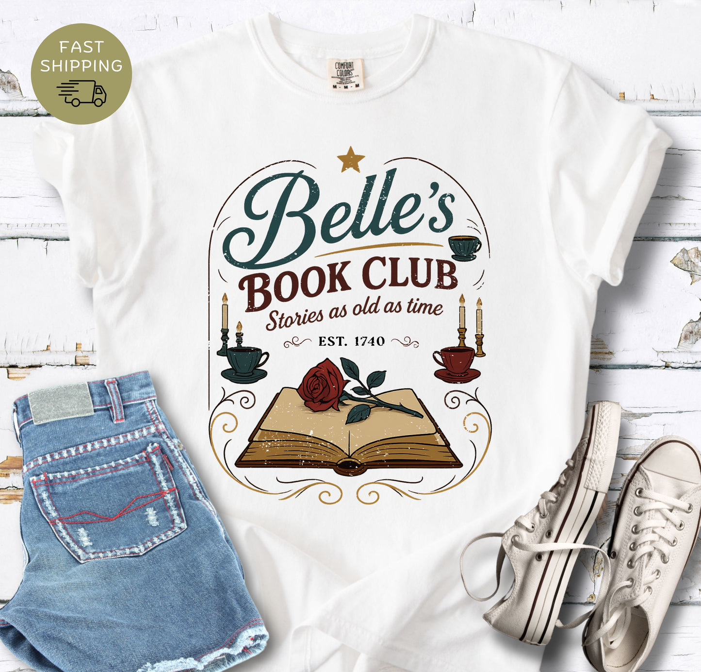Belle's Book Club   T-shirt