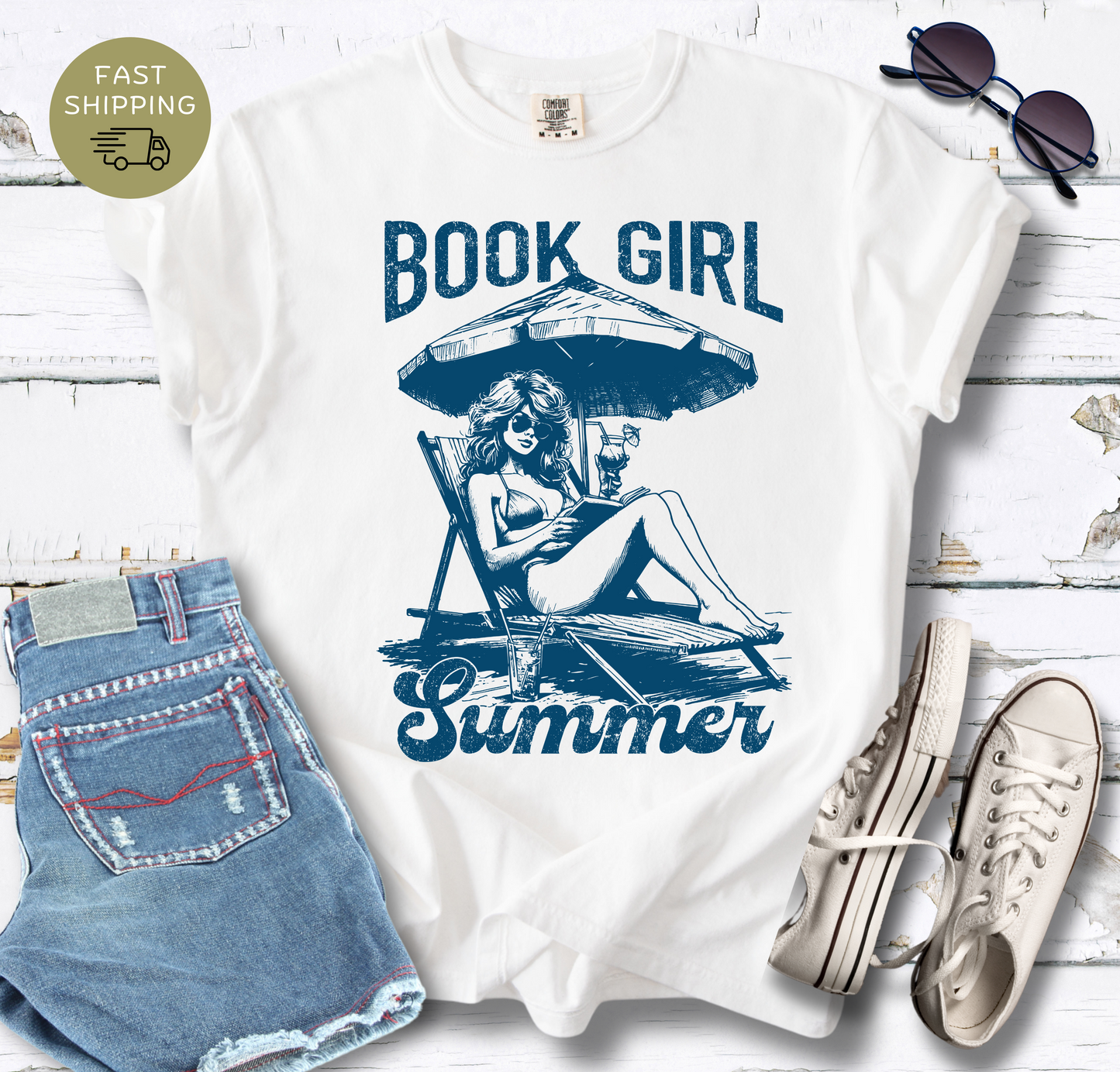 Book Girl Summer V3 T-shirt