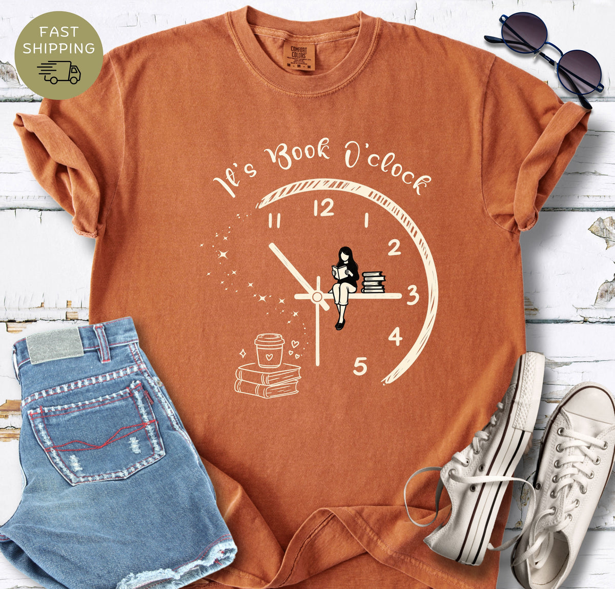 It's Book O'clock T-shirt