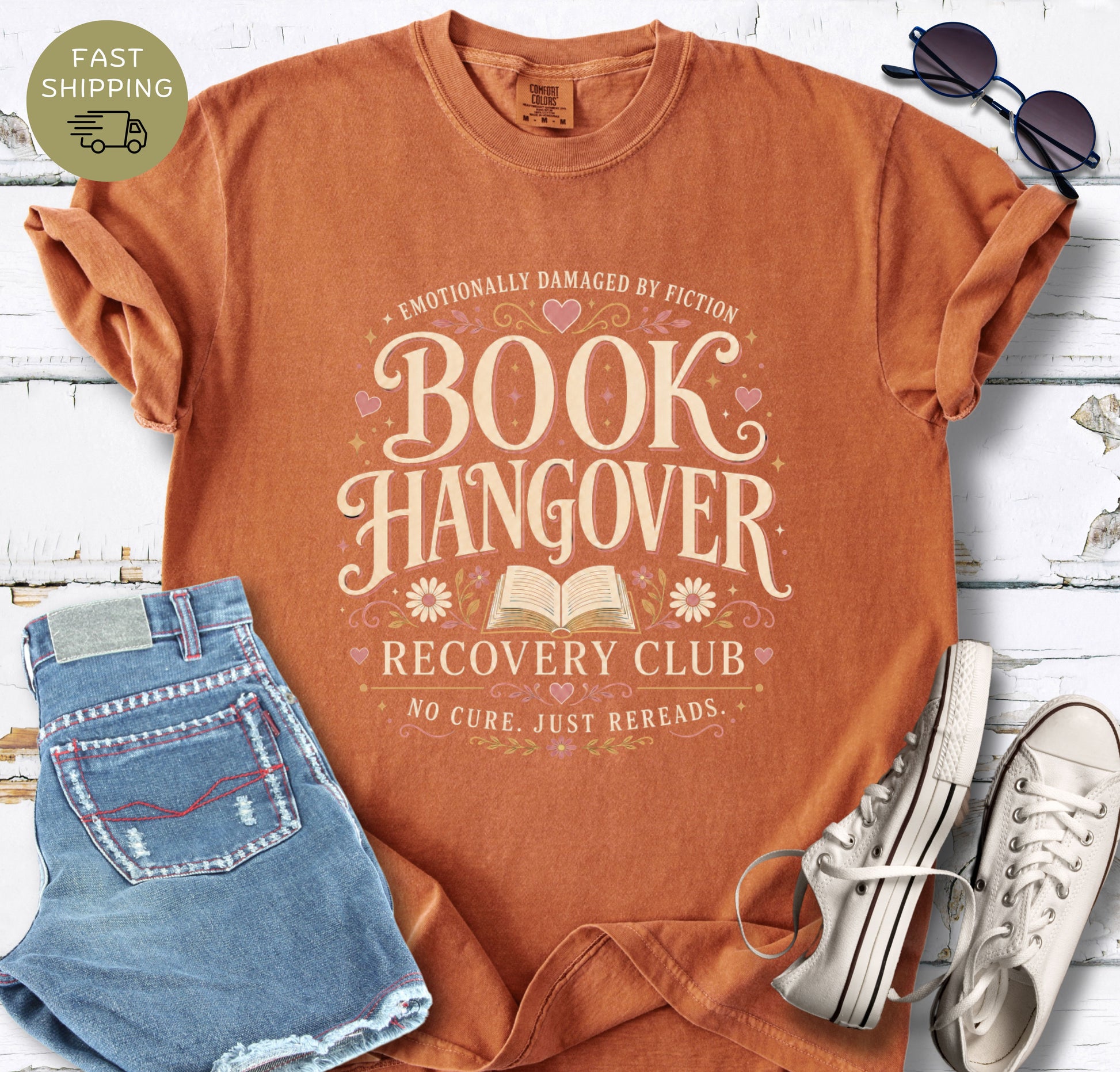 Bookworm T-shirt for readers who get emotionally attached to fictional characters and stories.