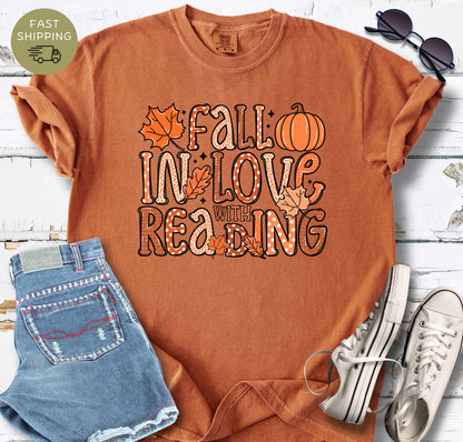 Fall In Love With Reading T-shirt