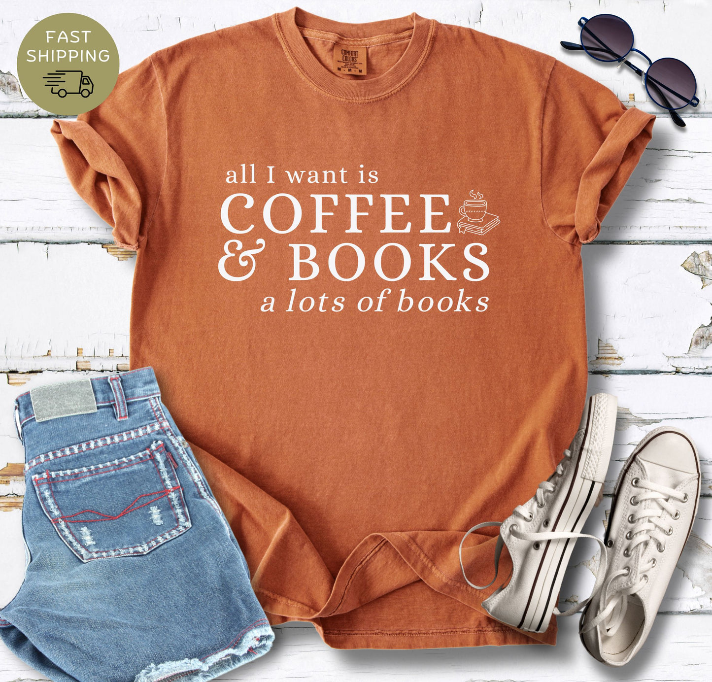 Coffee & Books T-shirt